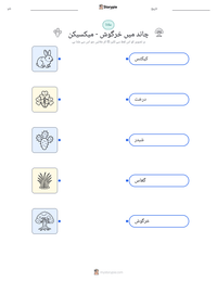 چاند میں خرگوش - میکسیکن پرنٹ کرنے کے قابل ورکشیٹ کا پیش نظارہ