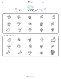 چاند میں خرگوش - میکسیکن پرنٹ کرنے کے قابل ورکشیٹ کا پیش نظارہ