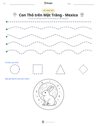 Xem trước tài liệu in sẵn Con Thỏ trên Mặt Trăng - Mexico