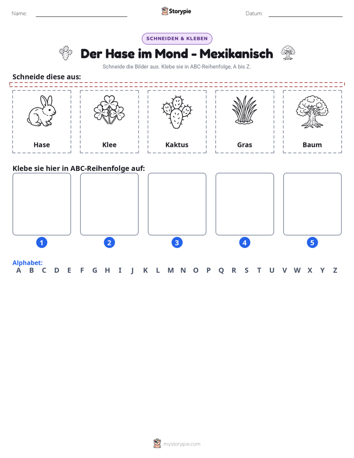 Schneiden & Einfügen Alphabet