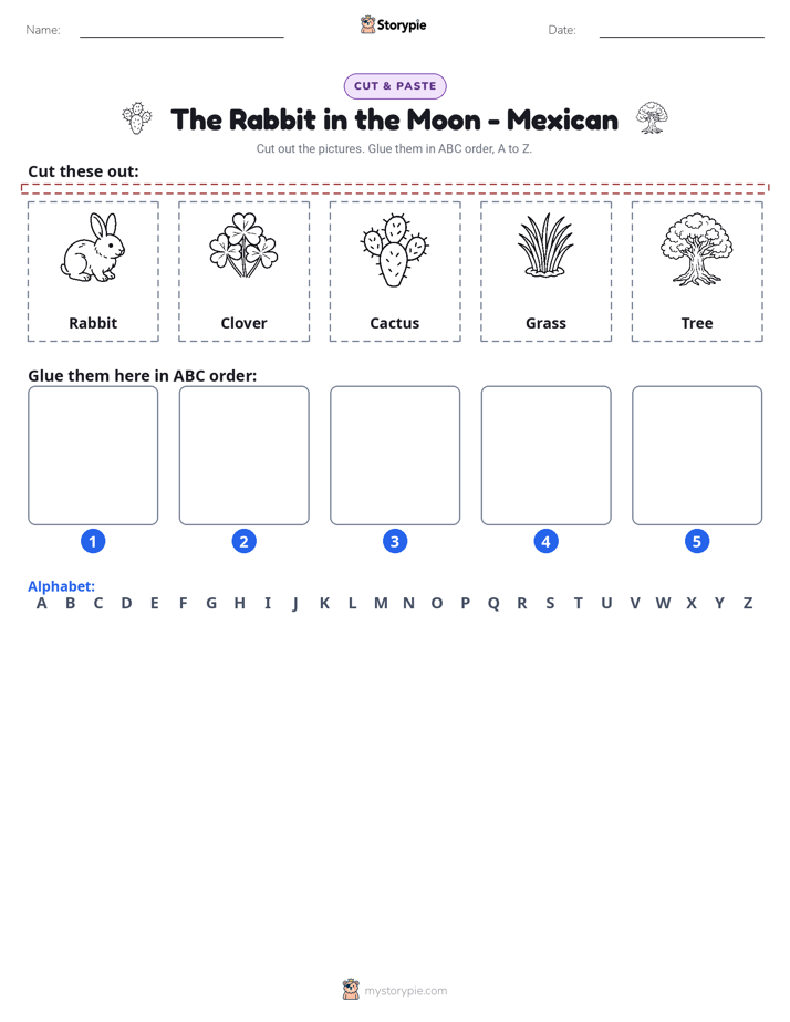 Cut & Paste Alphabet