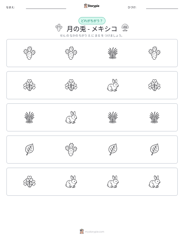 異なるものを見つけよう