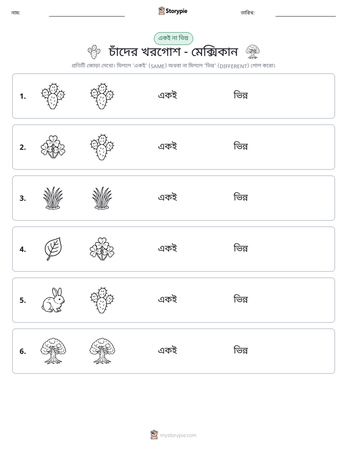 একই বা ভিন্ন