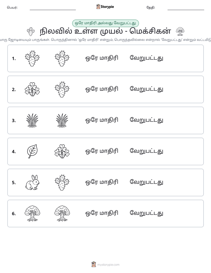 அதே அல்லது மாறுபட்டது
