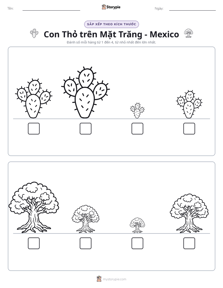 Thứ Tự Kích Thước