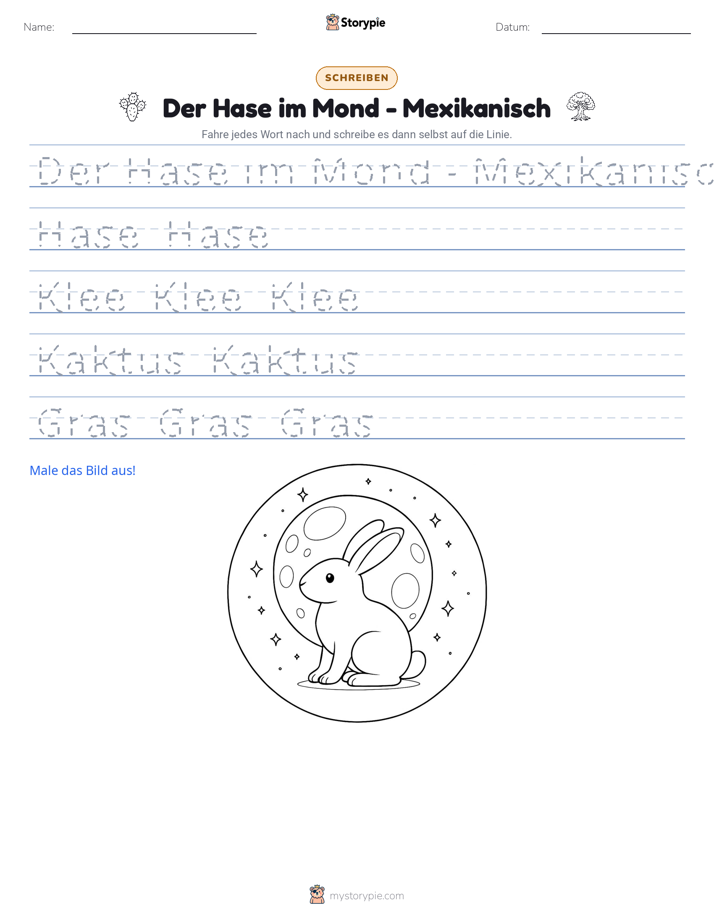 Schreibübung