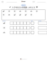 トウモロコシの伝説 - メキシコ の印刷可能ワークシートプレビュー