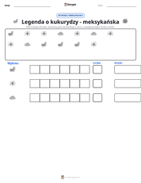 Podgląd drukowalnego arkusza ćwiczeń Legenda o kukurydzy - meksykańska