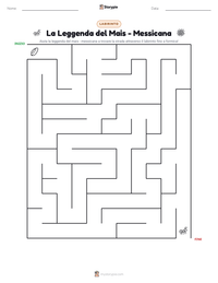 Anteprima della scheda stampabile di La Leggenda del Mais - Messicana