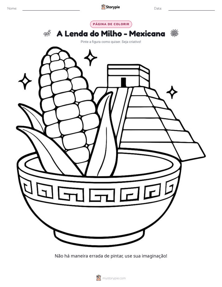 Página para colorir