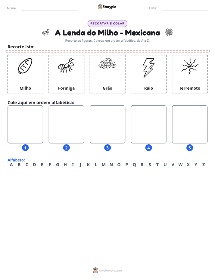 Recortar & Colar Alfabeto
