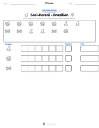Saci-Pererê - Brazilian printable worksheet preview
