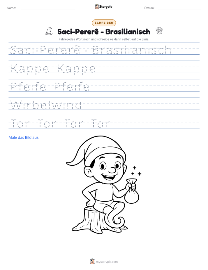 Schreibübung