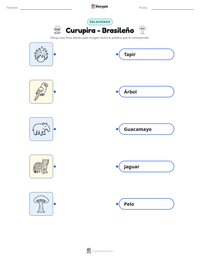 Vista previa de la hoja de trabajo imprimible de Curupira - Brasileño