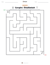 Curupira - Brasilianisch druckbare Arbeitsblatt Vorschau