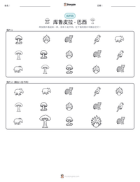 库鲁皮拉 - 巴西 可打印工作表预览