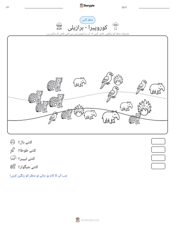 گنتی کا منظر