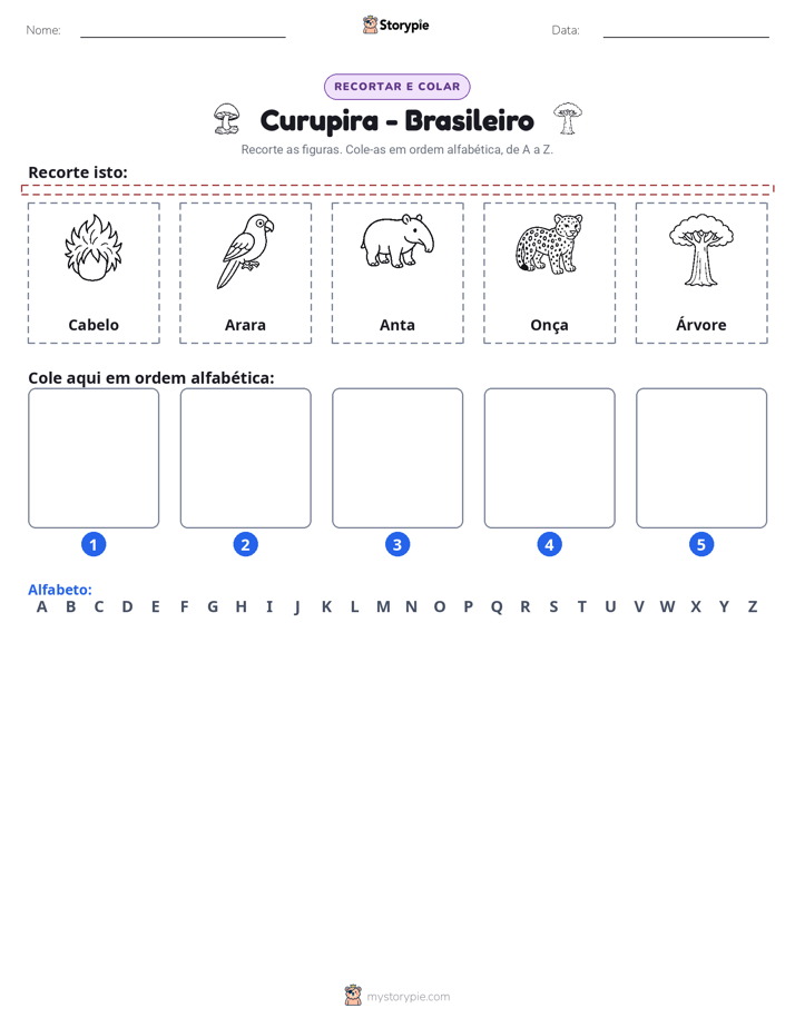 Recortar & Colar Alfabeto