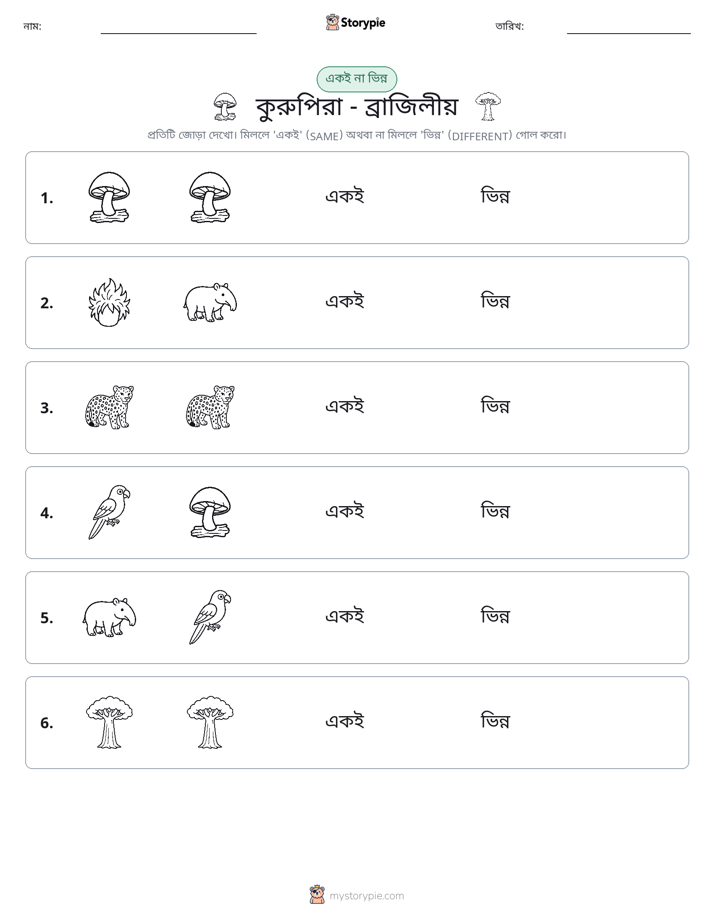 একই বা ভিন্ন
