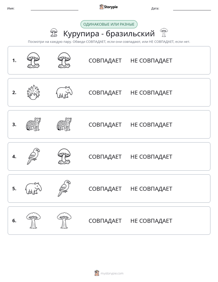 Одинаковое или разное