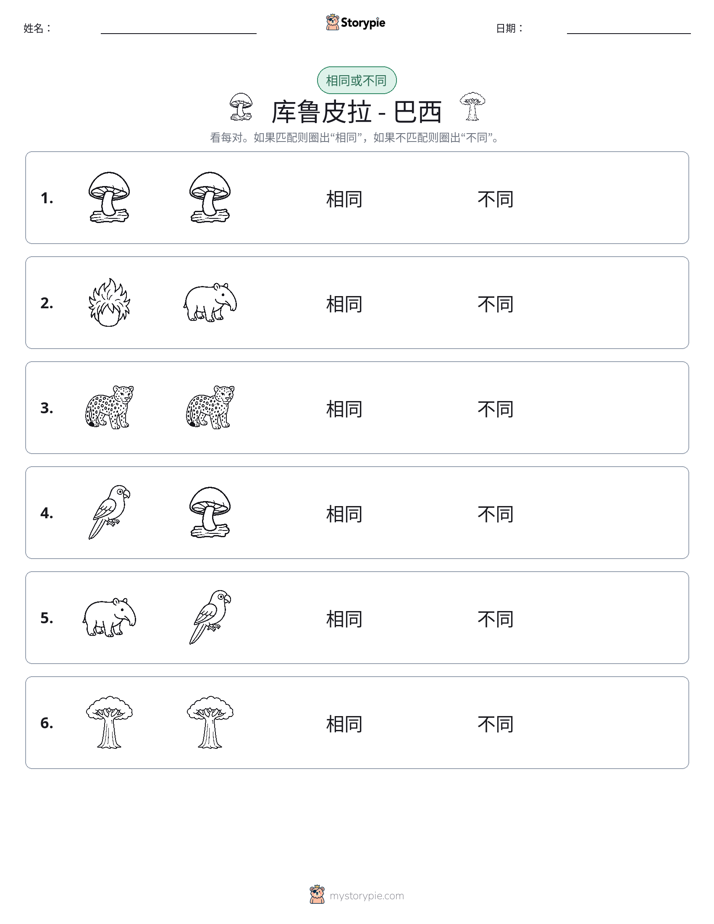 相同或不同