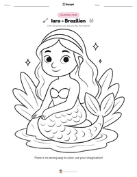Iara - Brazilian printable worksheet preview