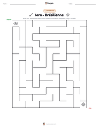 Aperçu de la feuille de travail imprimable Iara - Brésilienne