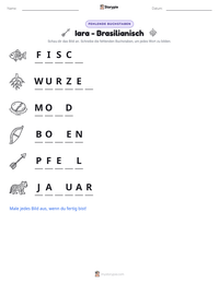 Iara - Brasilianisch druckbare Arbeitsblatt Vorschau