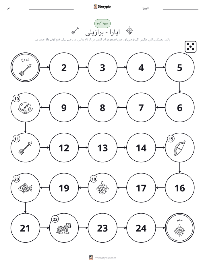 رول اور منتقل کریں کھیل
