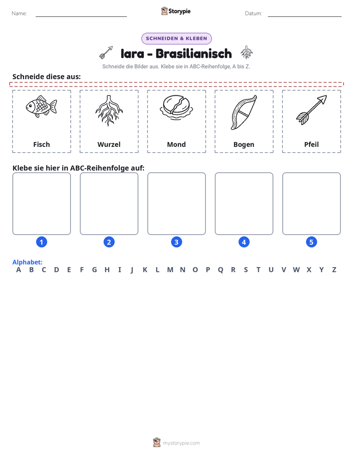 Schneiden & Einfügen Alphabet