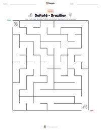 Boitatá - Brazilian printable worksheet preview