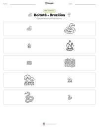 Boitatá - Brazilian printable worksheet preview