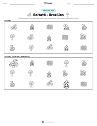 Boitatá - Brazilian printable worksheet preview