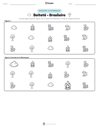 Prévia da folha de atividades imprimível Boitatá - Brasileiro
