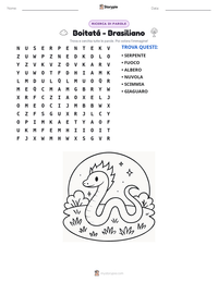 Anteprima della scheda stampabile di Boitatá - Brasiliano