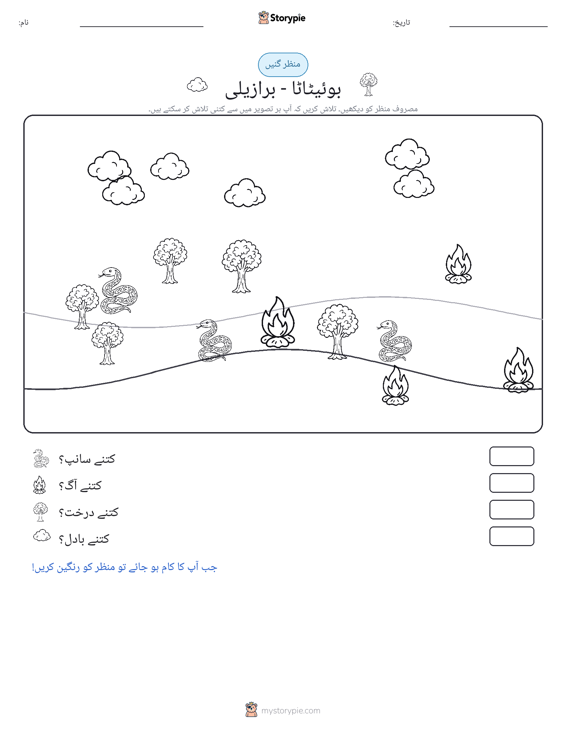 گنتی کا منظر