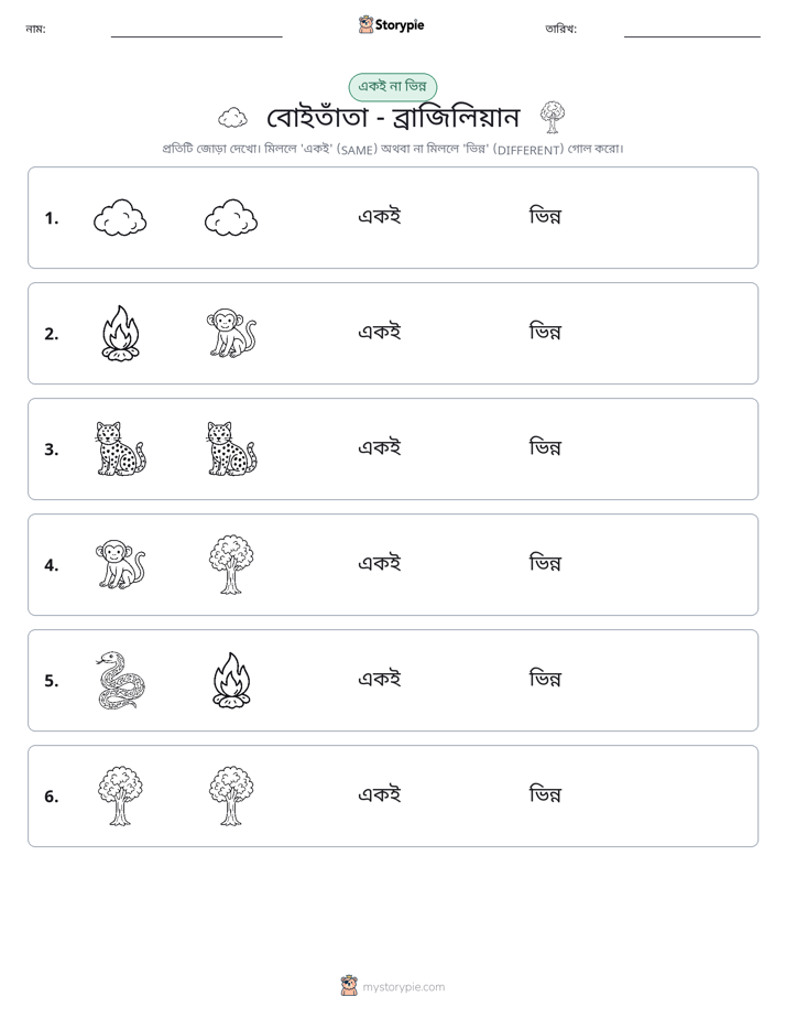 একই বা ভিন্ন