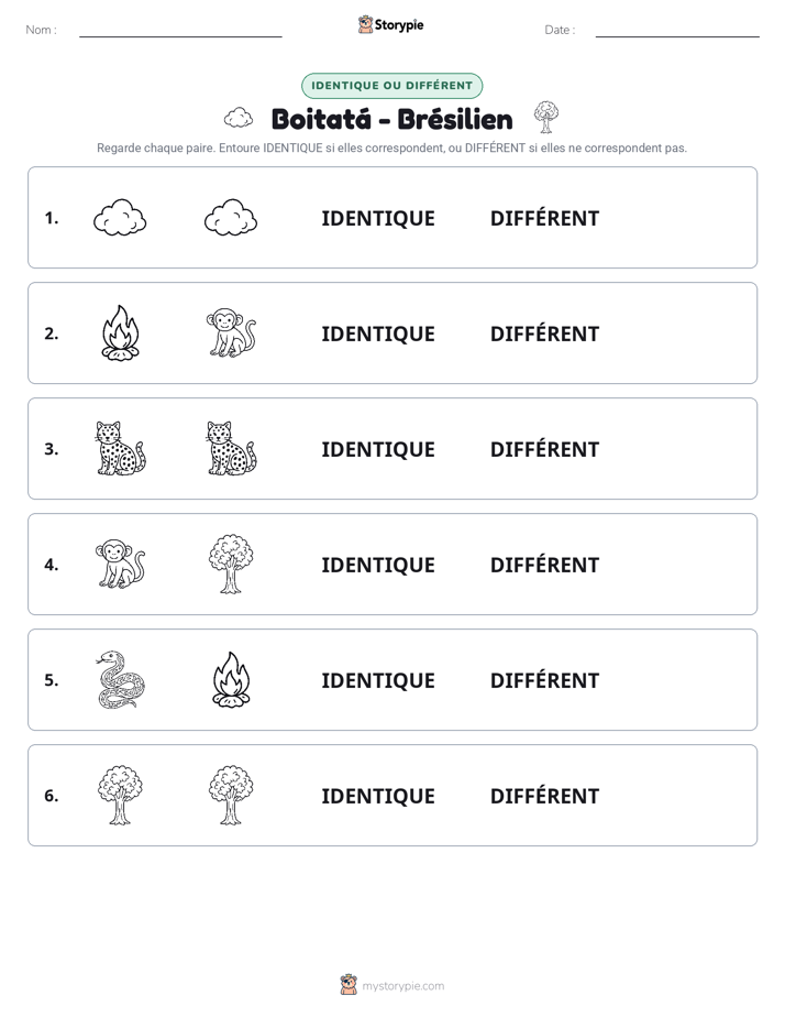 Identique ou Différent