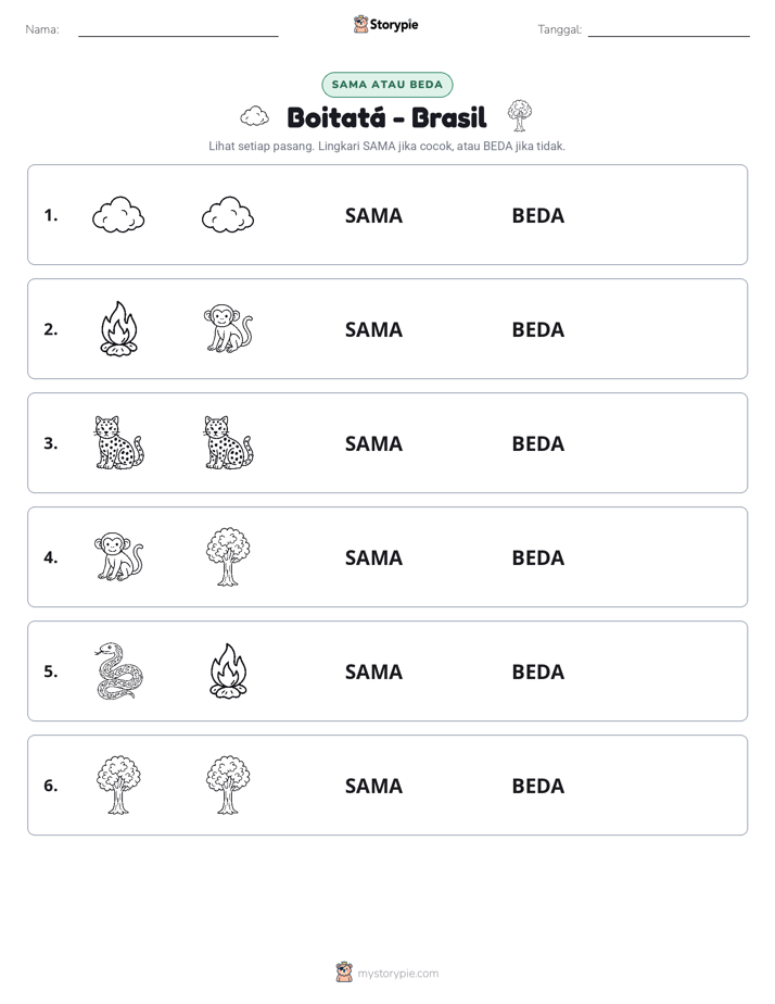 Sama atau Berbeda