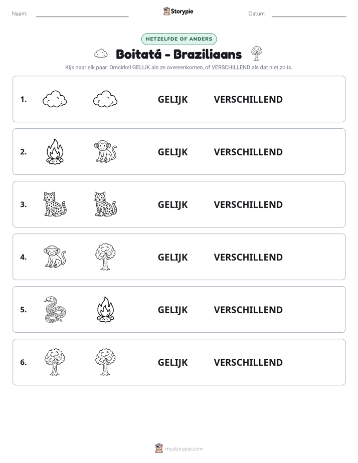 Zelfde of Verschillend