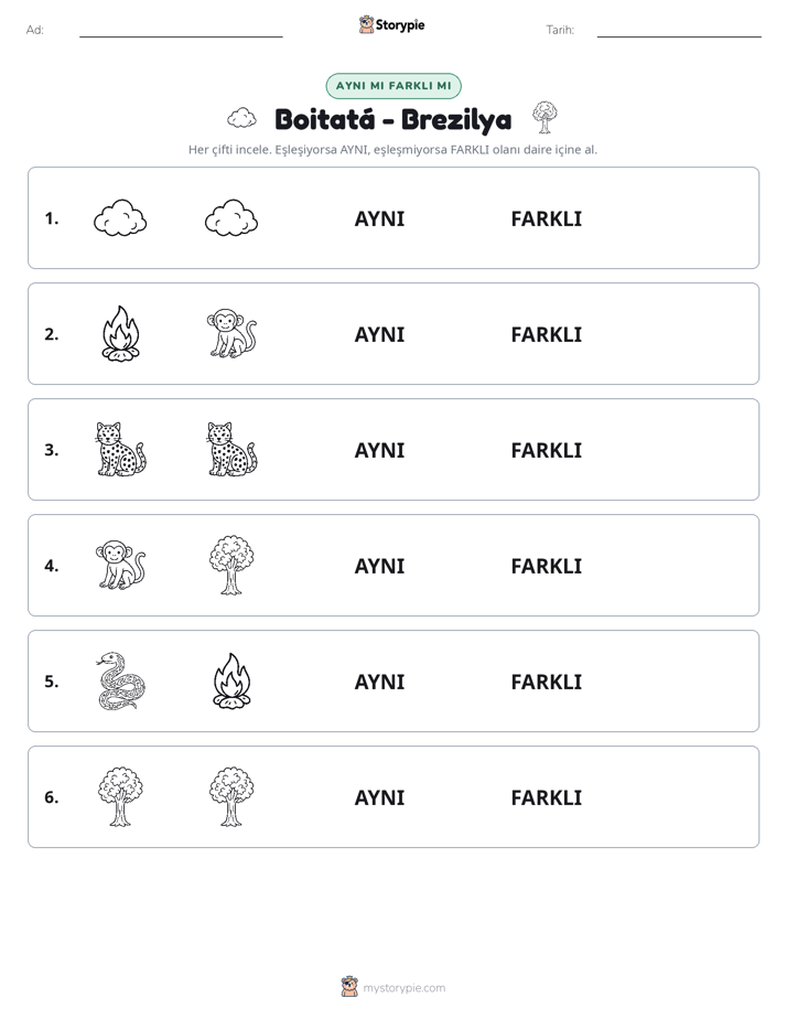 Aynı mı Farklı mı