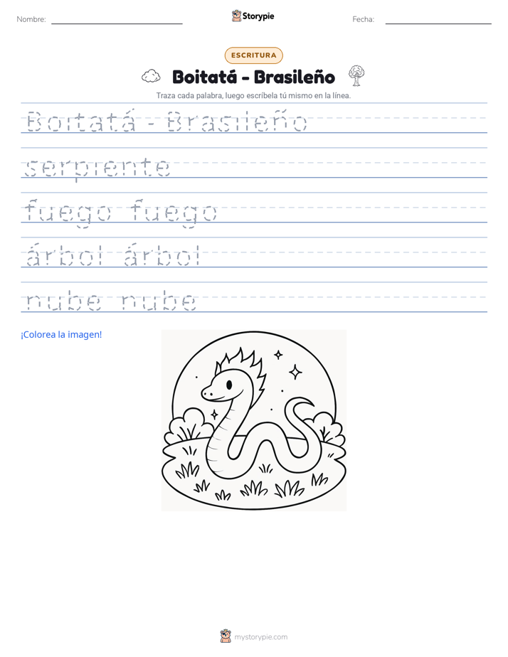 Práctica de Escritura