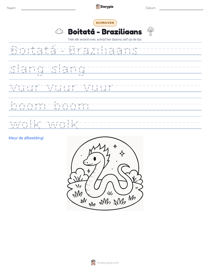 Schrijf Oefening