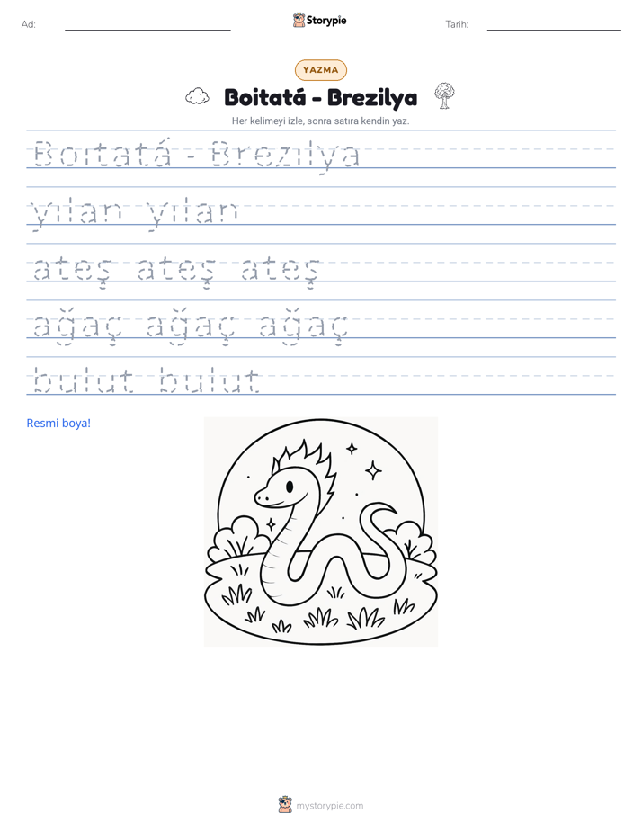 Yazma Pratiği