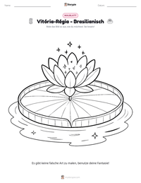 Vitória-Régia - Brasilianisch druckbare Arbeitsblatt Vorschau