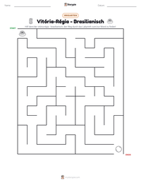 Vitória-Régia - Brasilianisch druckbare Arbeitsblatt Vorschau