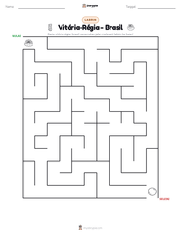 Prabaca lembar kerja cetak Vitória-Régia - Brasil