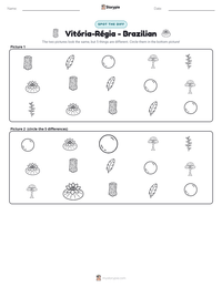 Vitória-Régia - Brazilian printable worksheet preview
