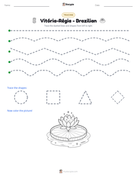 Vitória-Régia - Brazilian printable worksheet preview