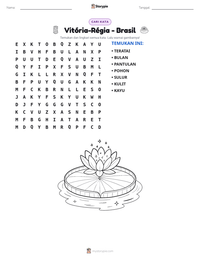Prabaca lembar kerja cetak Vitória-Régia - Brasil